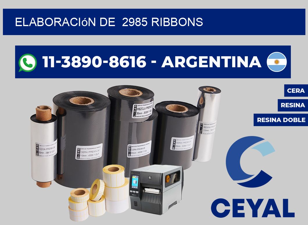 elaboración de  2985 ribbons