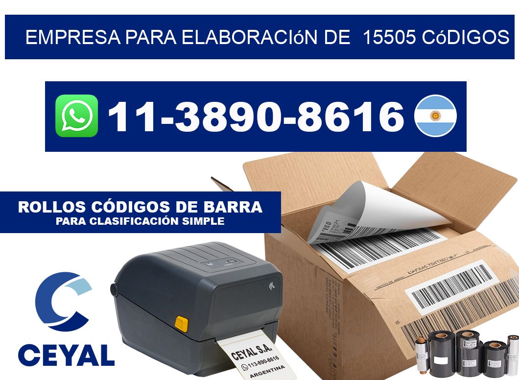 empresa para elaboración de  15505 códigos