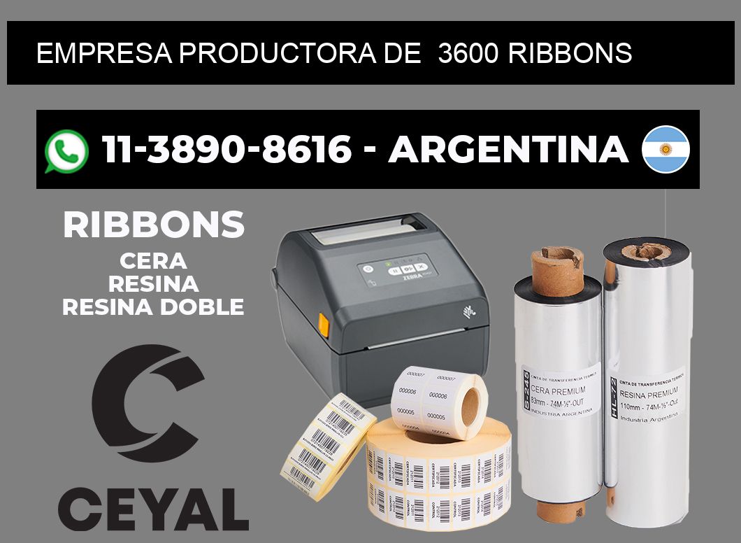empresa productora de 3600 ribbons