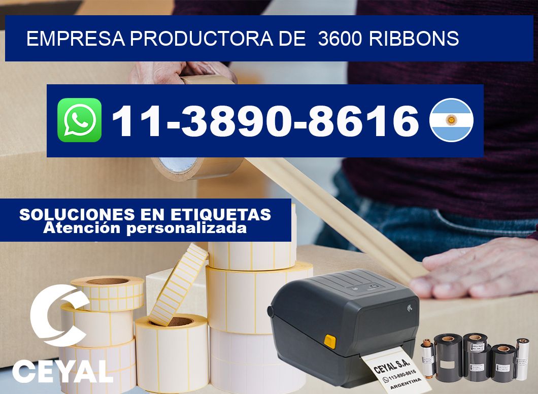 empresa productora de 3600 ribbons