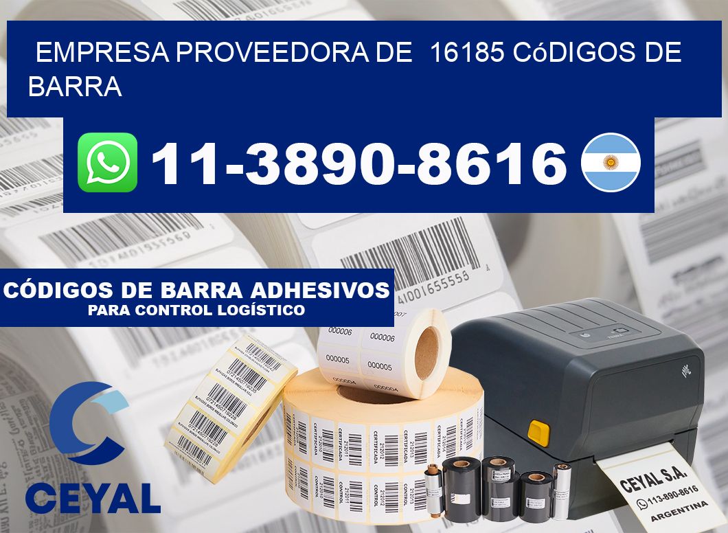 empresa proveedora de 16185 códigos de barra