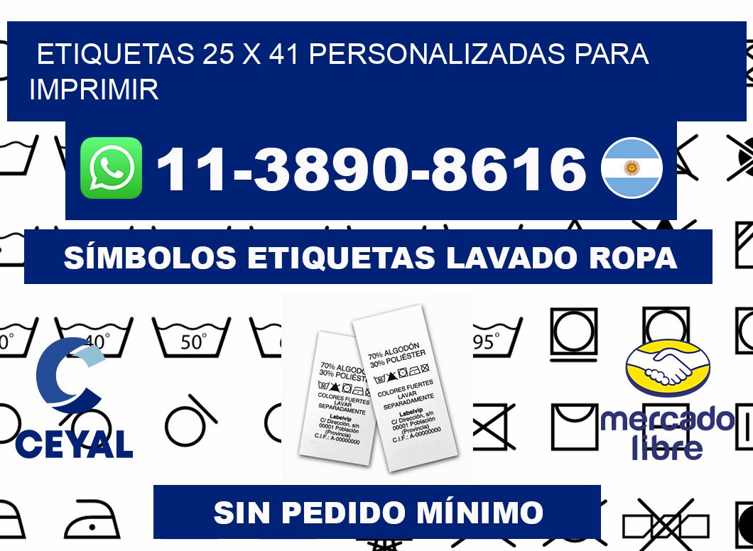etiquetas 25 x 41 personalizadas para imprimir