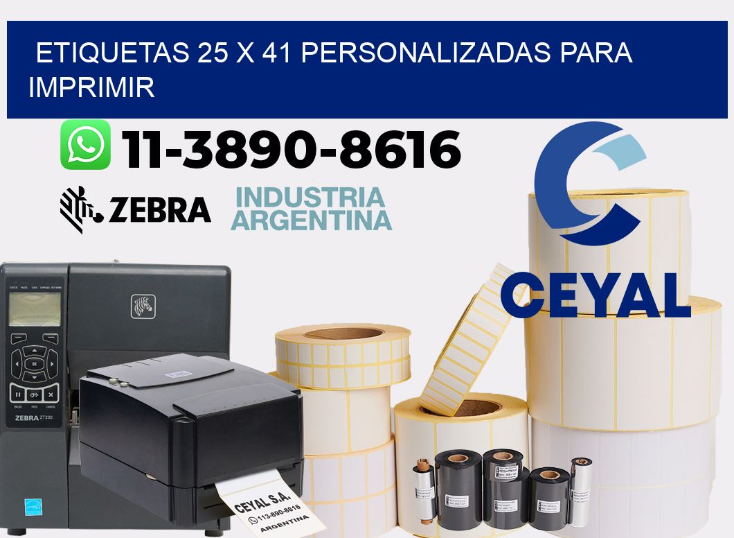 etiquetas 25 x 41 personalizadas para imprimir