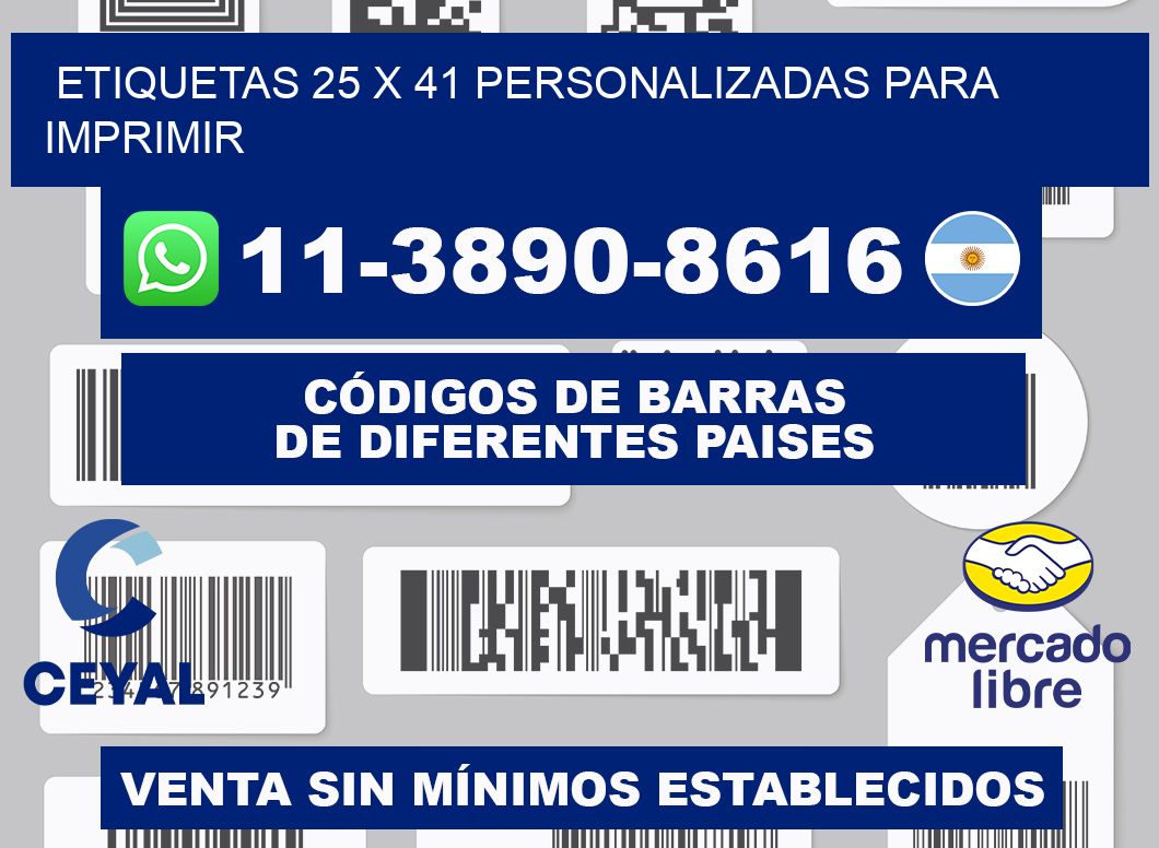 etiquetas 25 x 41 personalizadas para imprimir