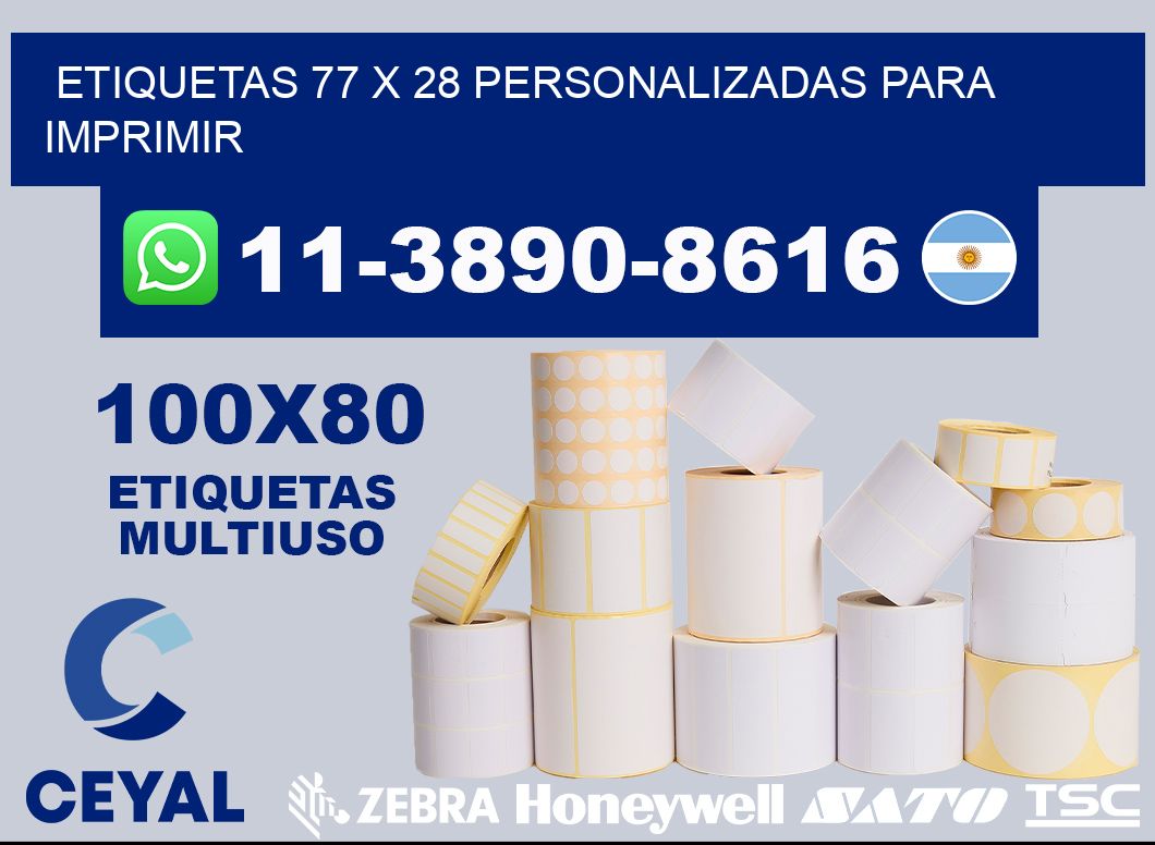 etiquetas 77 x 28 personalizadas para imprimir
