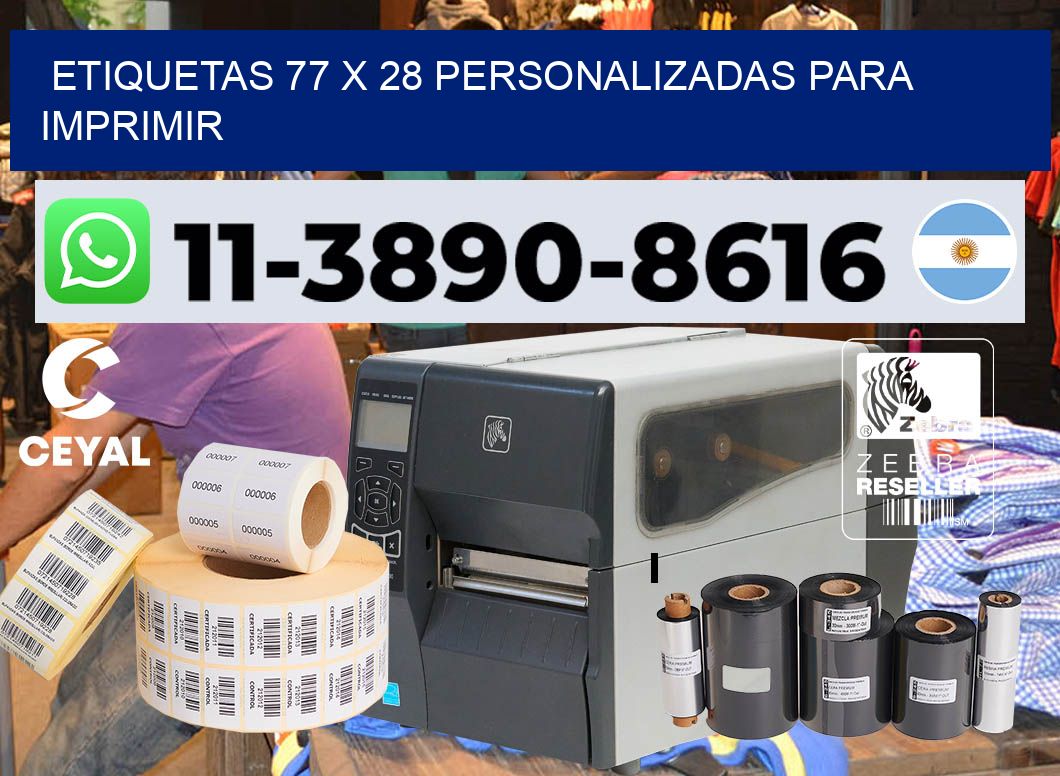 etiquetas 77 x 28 personalizadas para imprimir