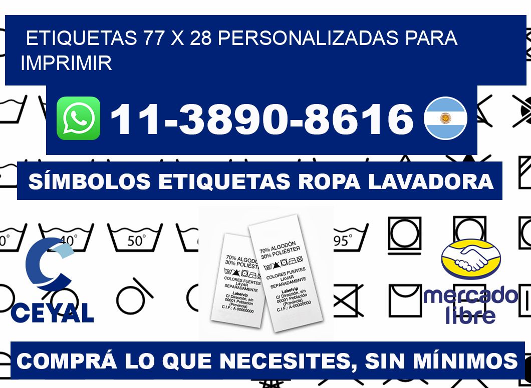 etiquetas 77 x 28 personalizadas para imprimir