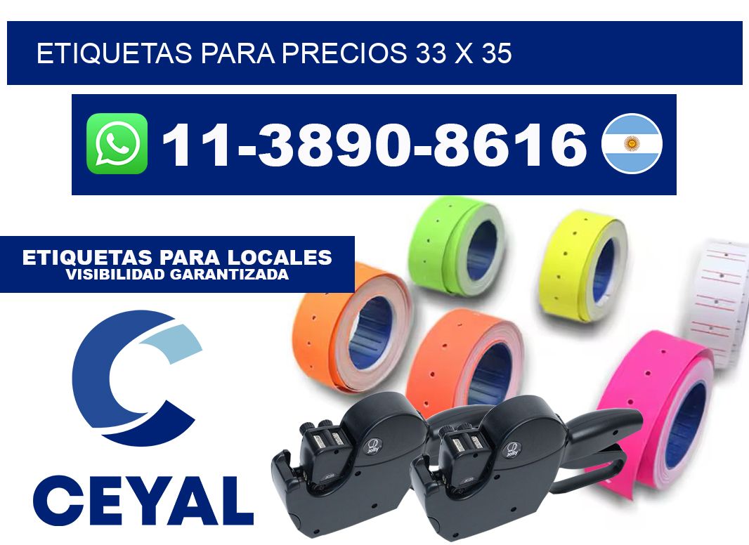 etiquetas para precios 33 x 35