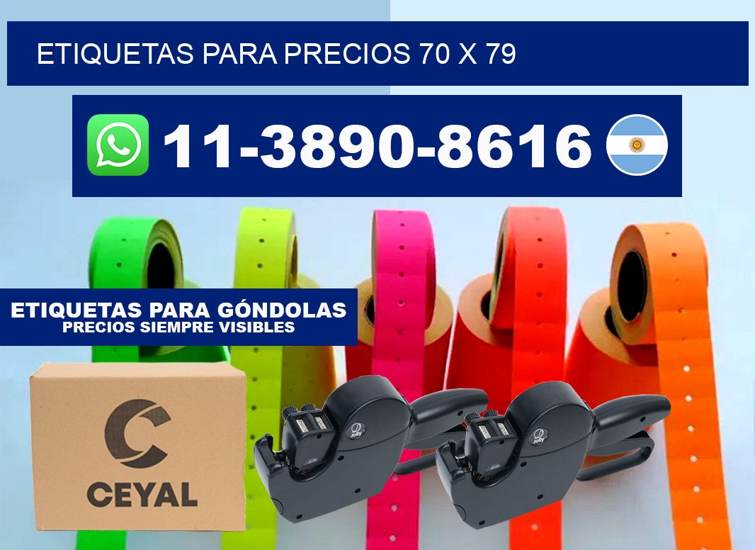 etiquetas para precios 70 x 79