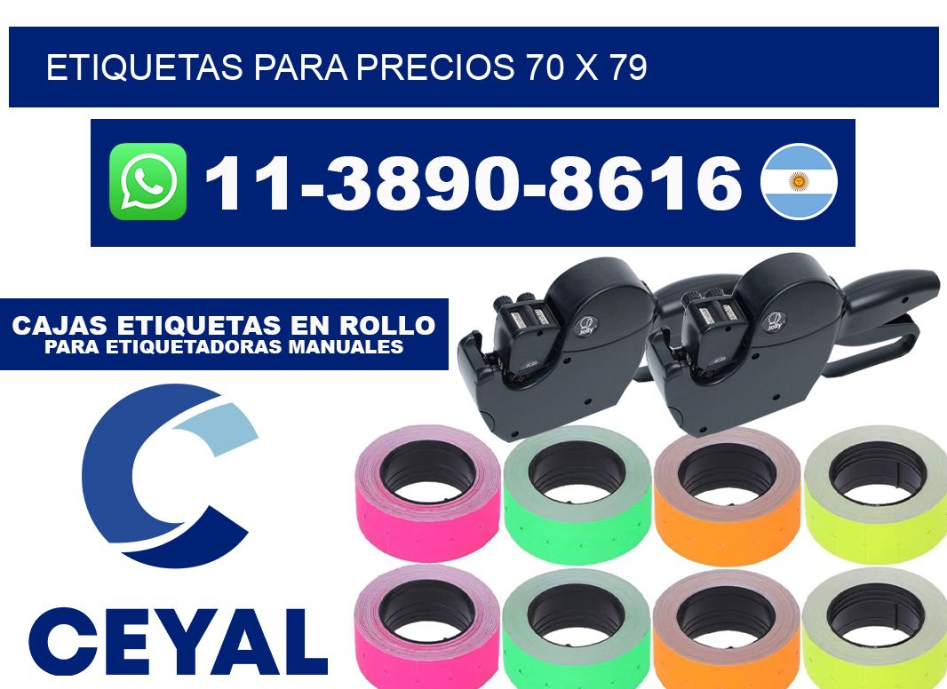 etiquetas para precios 70 x 79