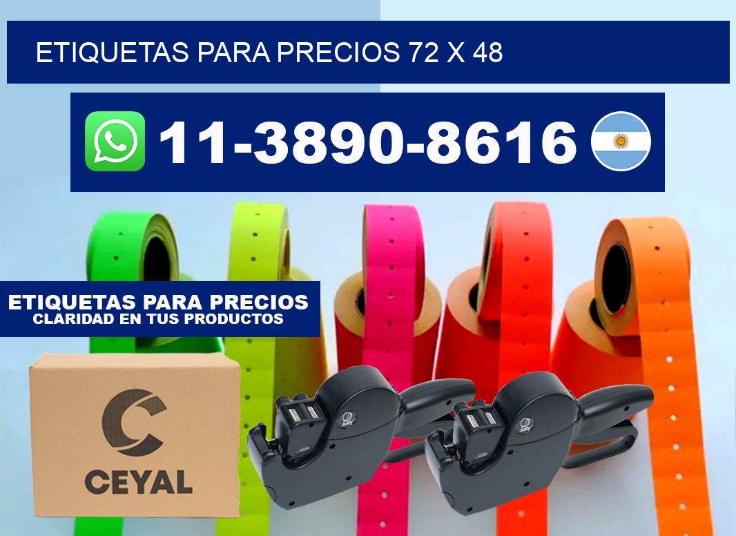 etiquetas para precios 72 x 48