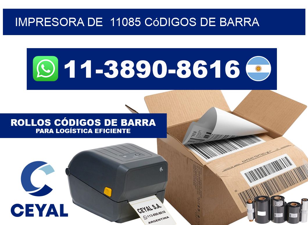 impresora de  11085 códigos de barra