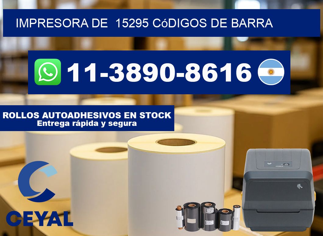 impresora de  15295 códigos de barra
