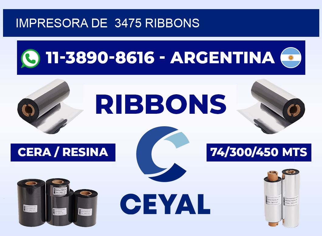 impresora de 3475 ribbons