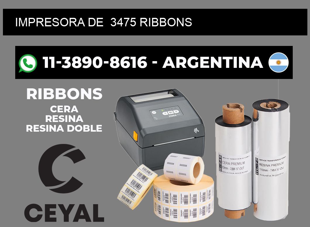 impresora de 3475 ribbons