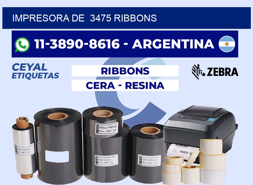impresora de  3475 ribbons