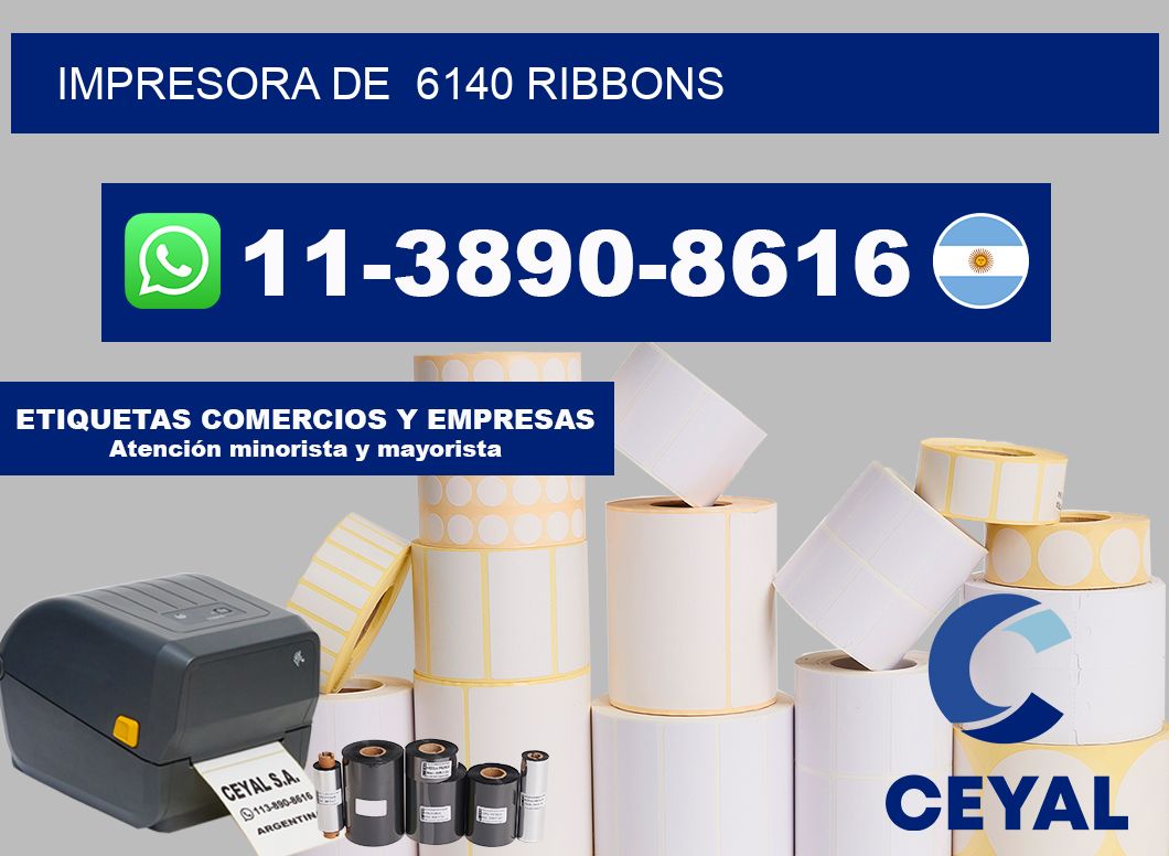 impresora de  6140 ribbons