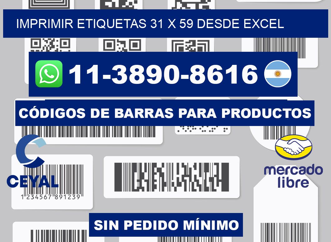 imprimir etiquetas 31 x 59 desde excel