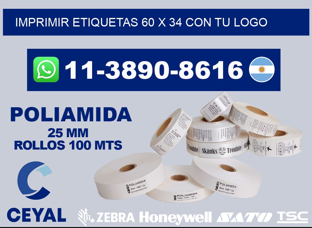 imprimir etiquetas 60 x 34 con tu logo