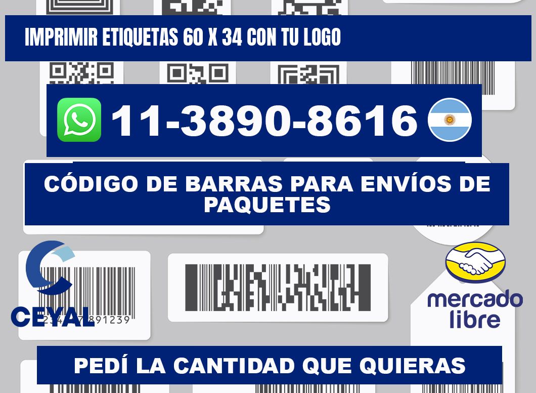 imprimir etiquetas 60 x 34 con tu logo