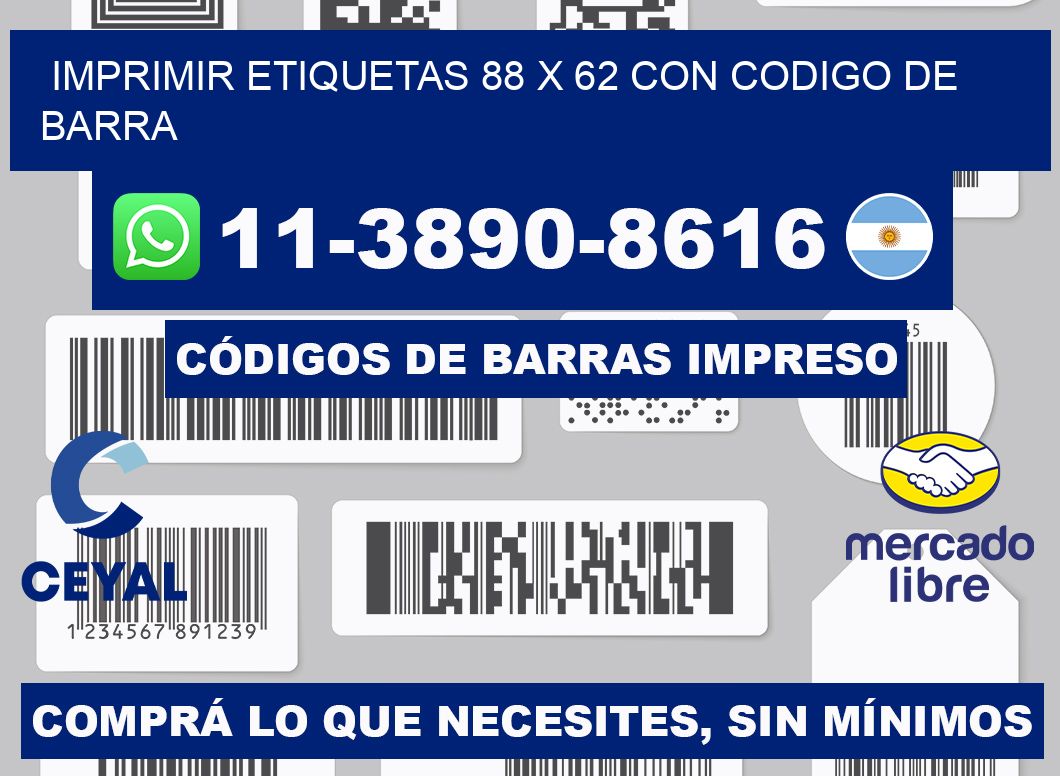 imprimir etiquetas 88 x 62 con codigo de barra