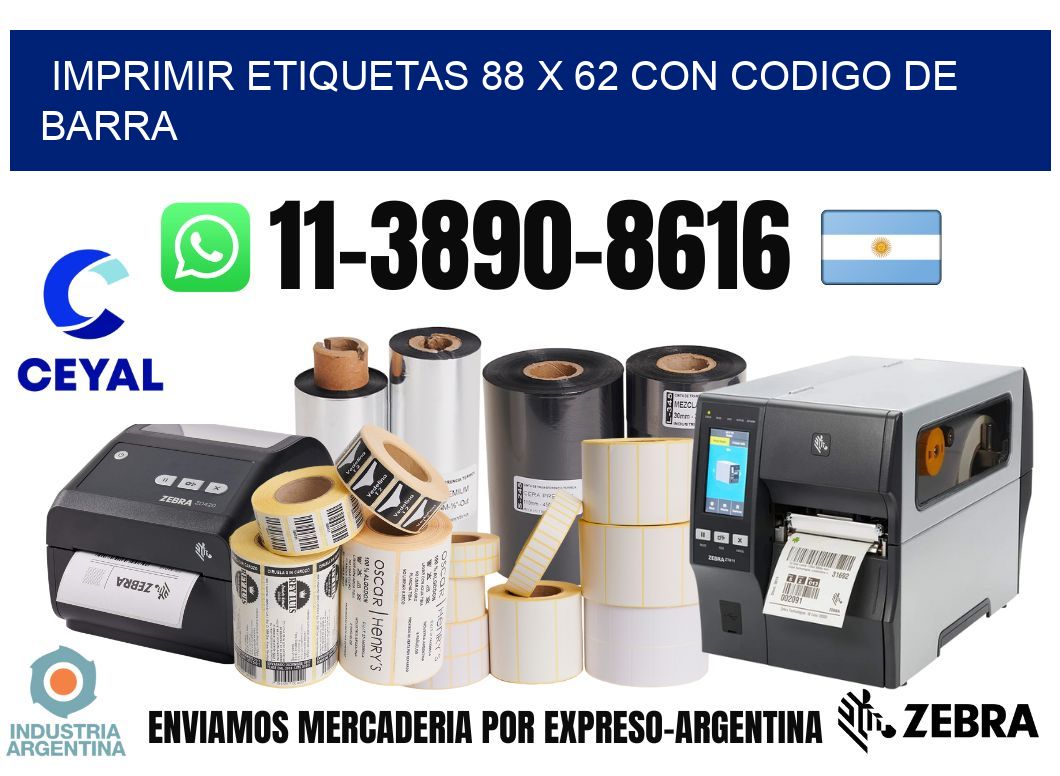 imprimir etiquetas 88 x 62 con codigo de barra