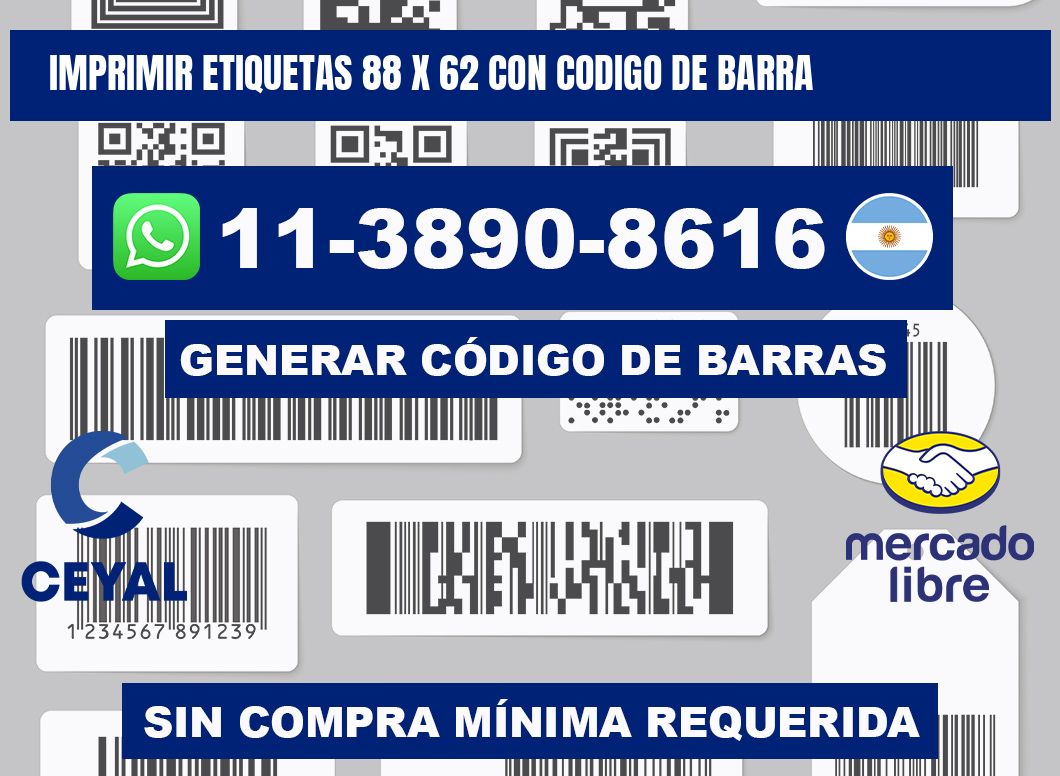 imprimir etiquetas 88 x 62 con codigo de barra