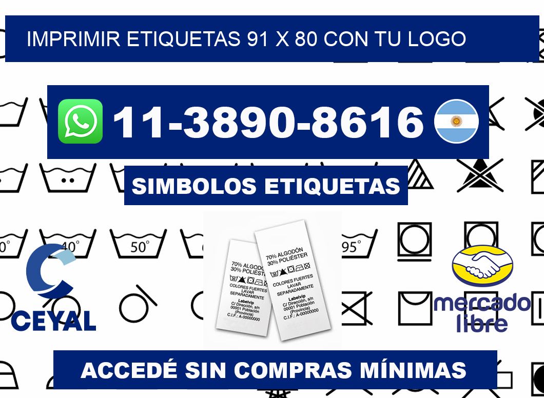 imprimir etiquetas 91 x 80 con tu logo