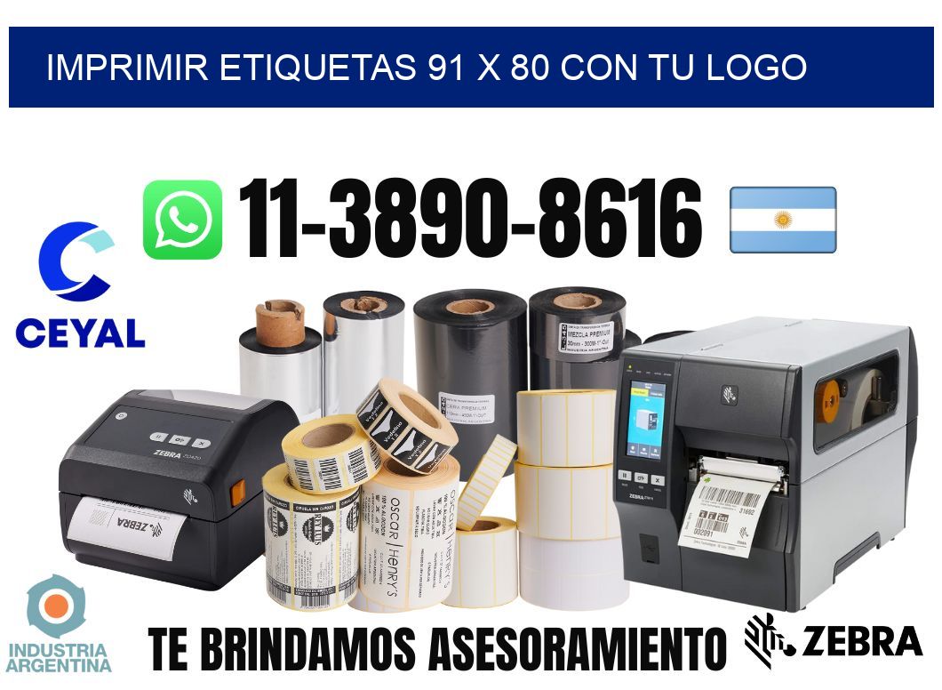 imprimir etiquetas 91 x 80 con tu logo