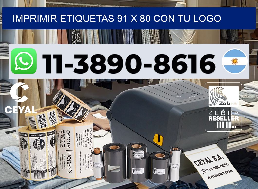 imprimir etiquetas 91 x 80 con tu logo