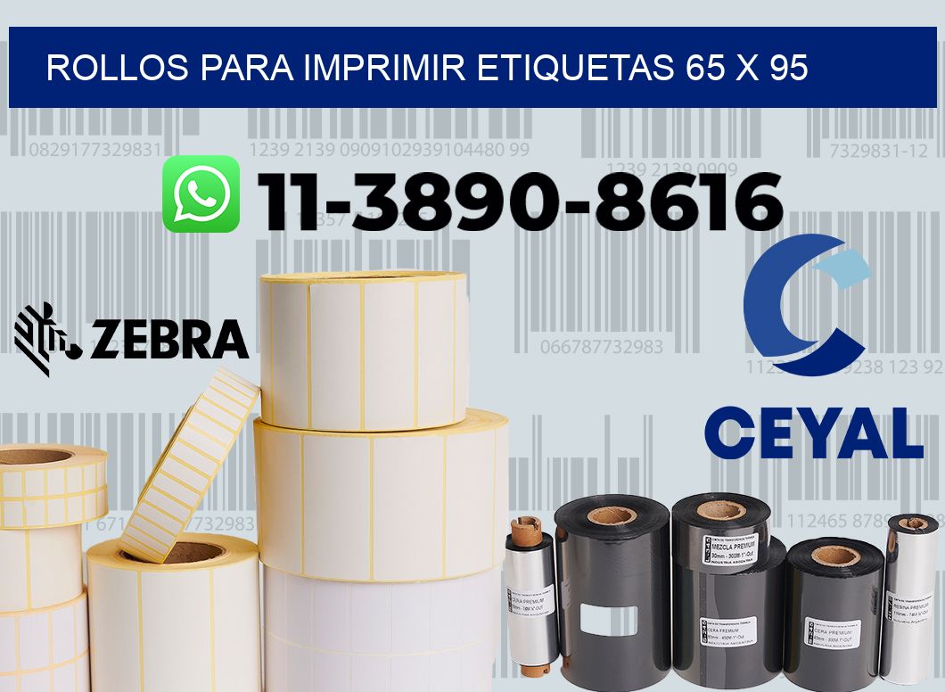 rollos para imprimir etiquetas 65 x 95