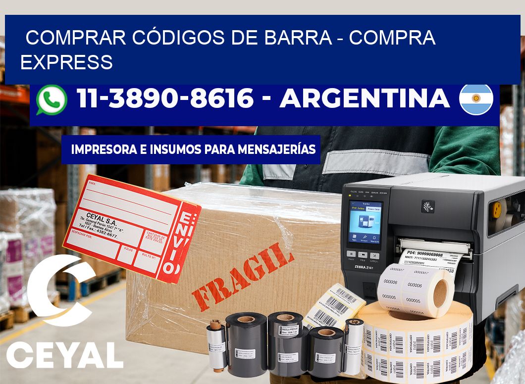 COMPRAR CÓDIGOS DE BARRA - Compra express