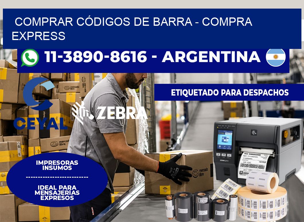 COMPRAR CÓDIGOS DE BARRA - Compra express