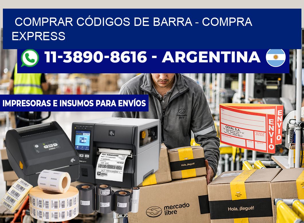 COMPRAR CÓDIGOS DE BARRA - Compra express
