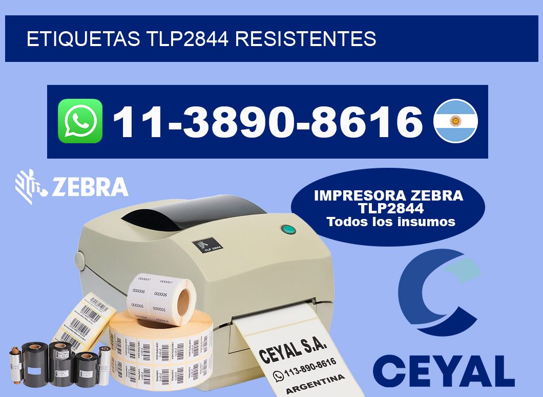 ETIQUETAS TLP2844 resistentes