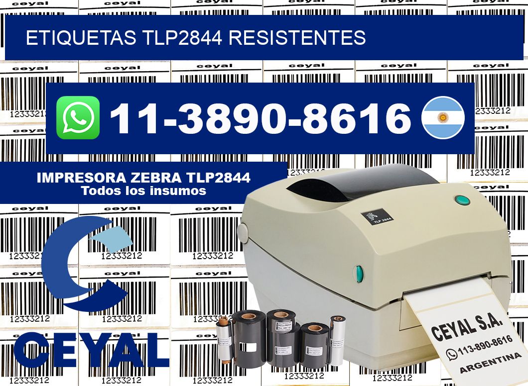 ETIQUETAS TLP2844 resistentes