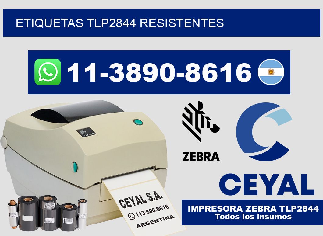 ETIQUETAS TLP2844 resistentes