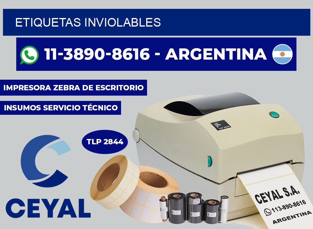 ETIQUETAS inviolables