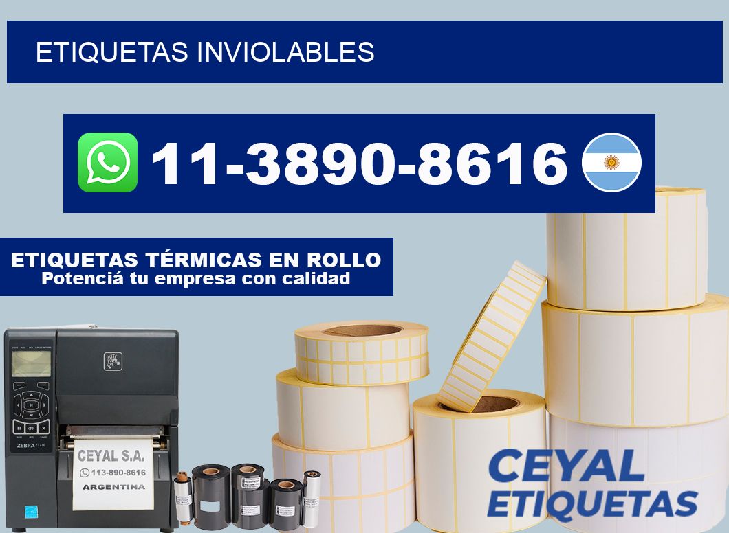 ETIQUETAS inviolables