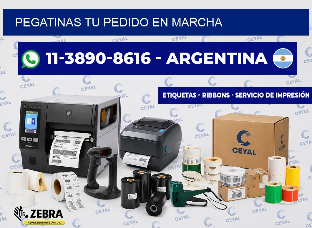 PEGATINAS Tu pedido en marcha