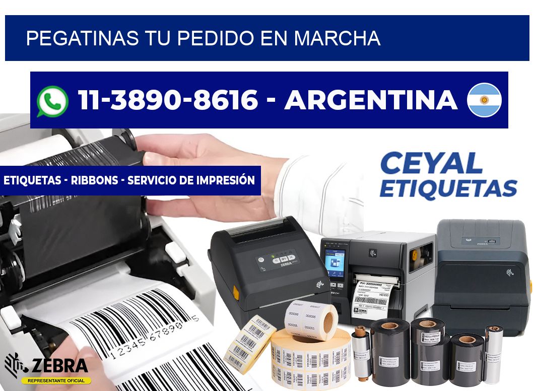 PEGATINAS Tu pedido en marcha