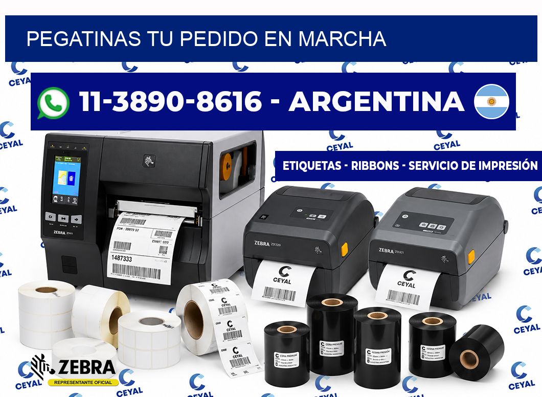 PEGATINAS Tu pedido en marcha