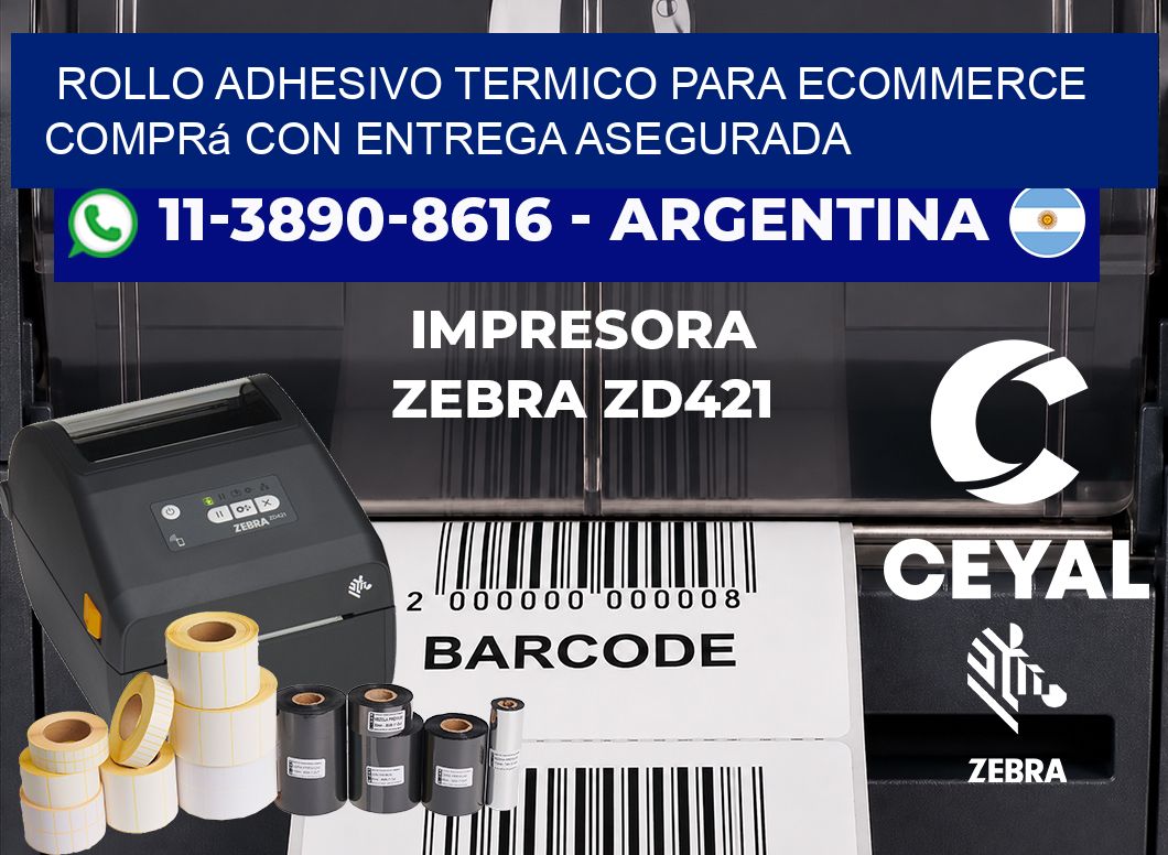 ROLLO ADHESIVO TERMICO PARA ECOMMERCE Comprá con entrega asegurada