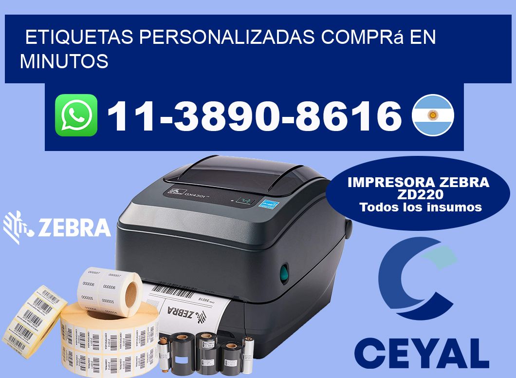 etiquetas personalizadas Comprá en minutos