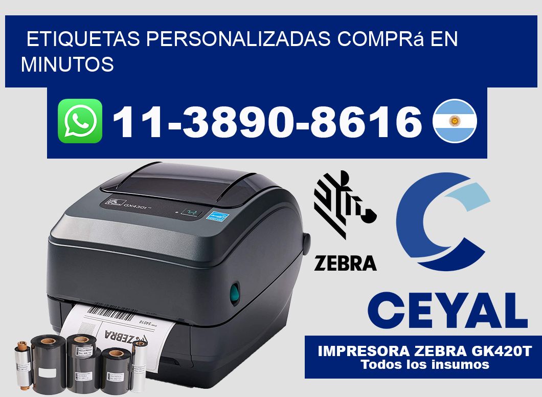 etiquetas personalizadas Comprá en minutos