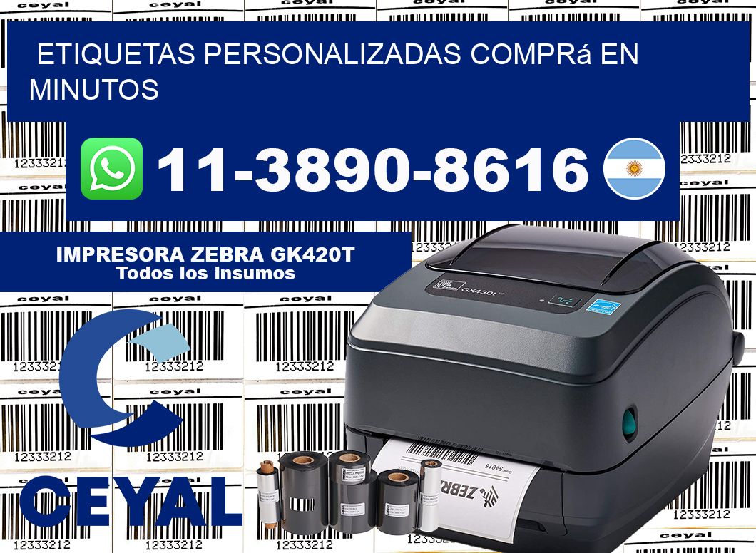 etiquetas personalizadas Comprá en minutos