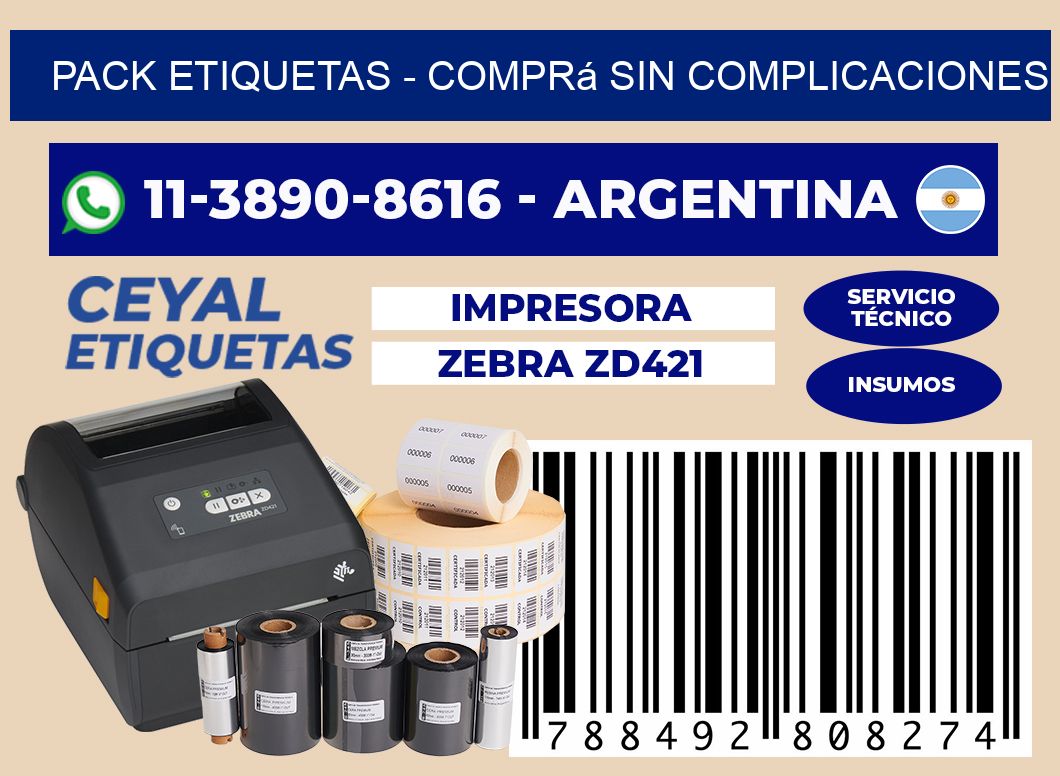 pack etiquetas - Comprá sin complicaciones