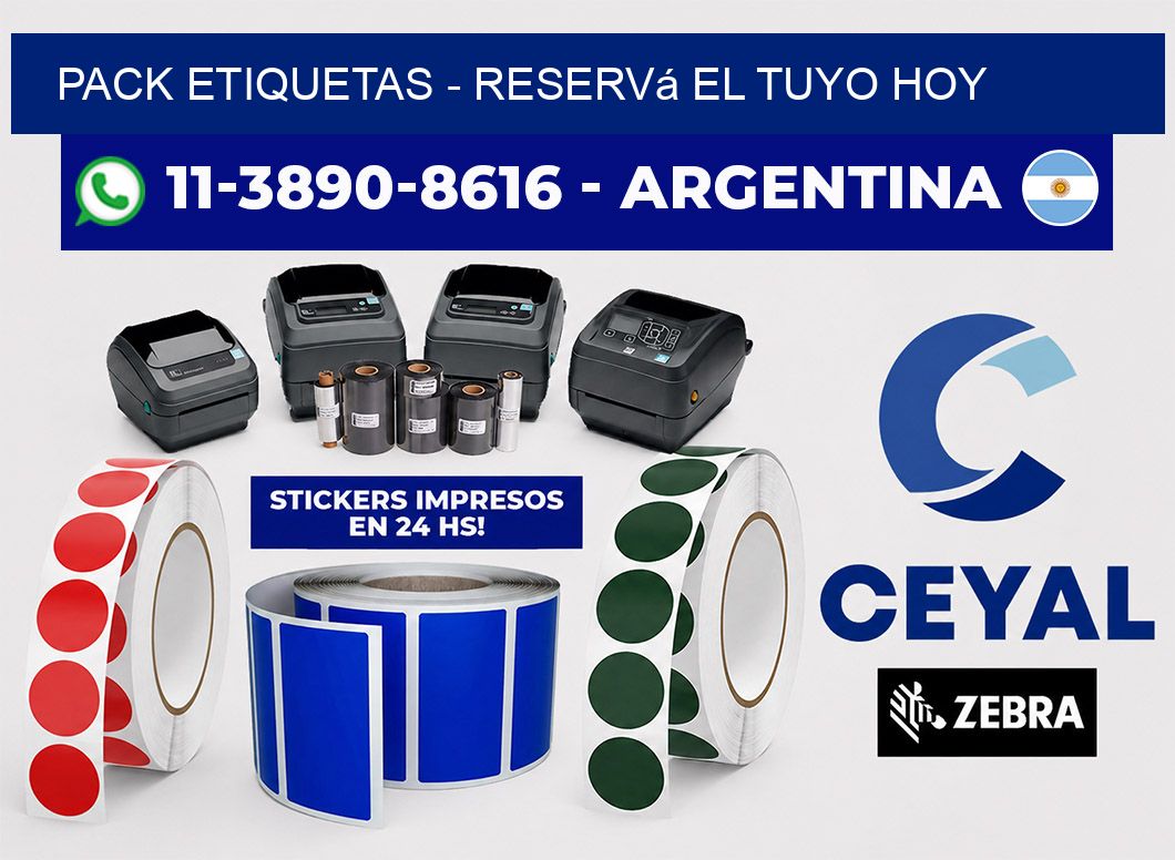 pack etiquetas - Reservá el tuyo hoy