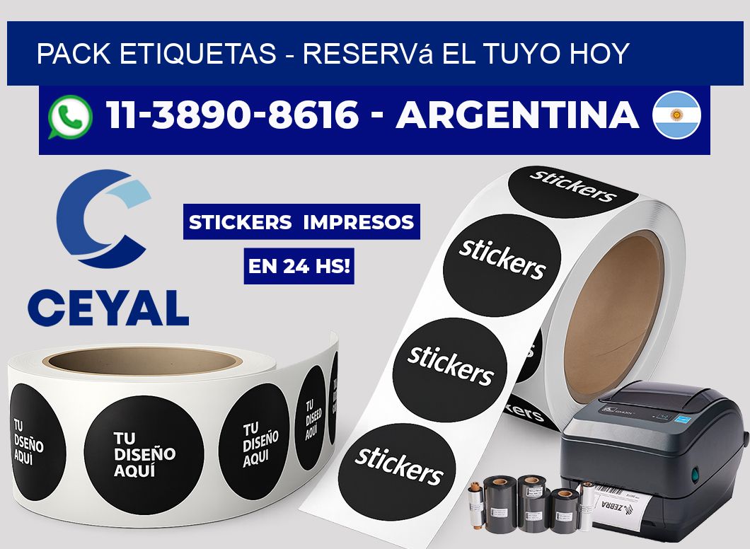 pack etiquetas – Reservá el tuyo hoy