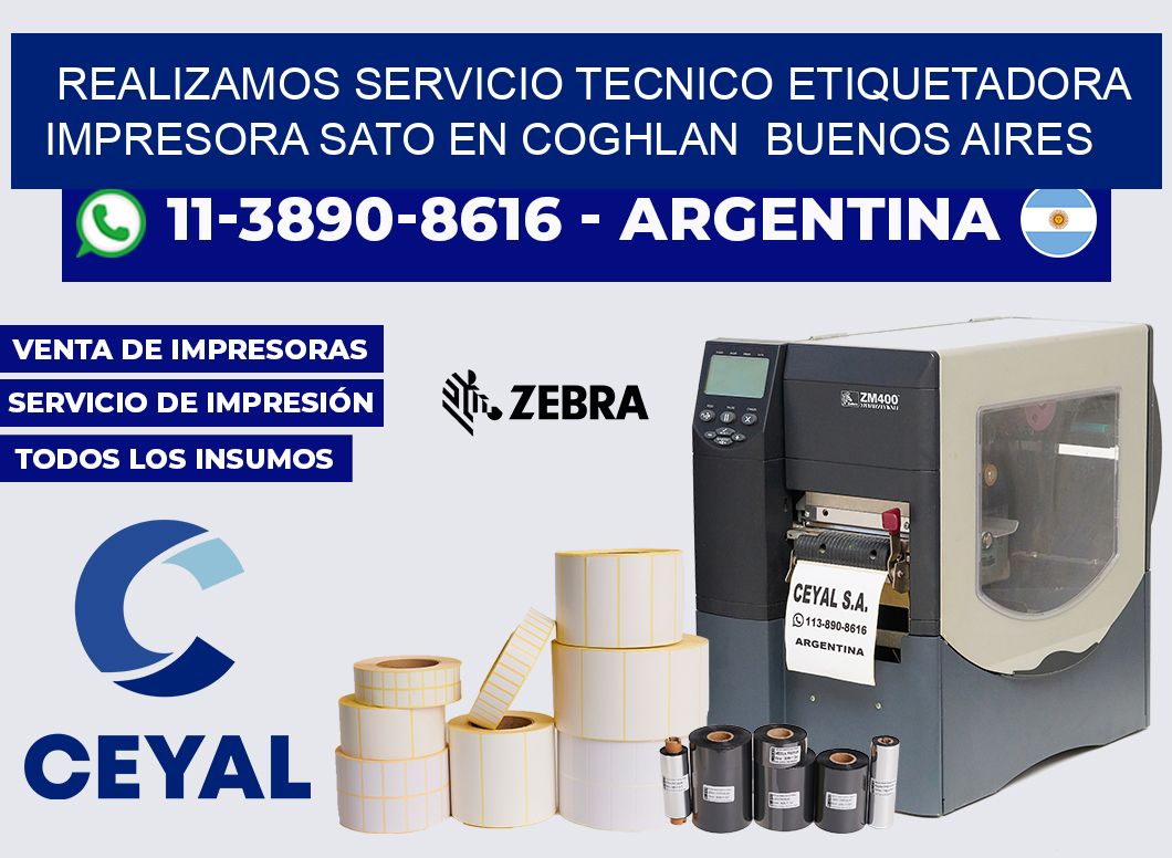 realizamos servicio tecnico etiquetadora impresora Sato en Coghlan Buenos Aires
